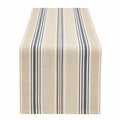 Camino de Mesa con Rayas Beige y Azul 140x35 cm