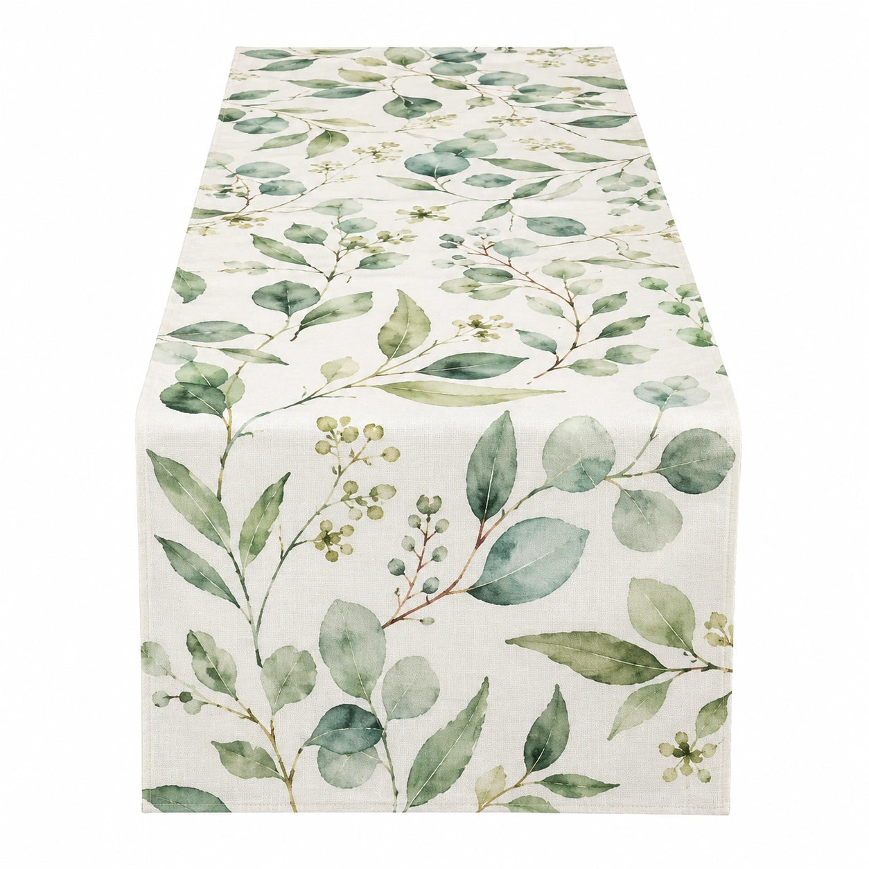 Camino de Mesa Floral Verde 180x35cm