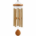 Campana de Viento Tubular Grande para Exterior en Dorado