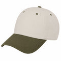 Gorra de Béisbol Beige y Oliva Unisex Ajustable