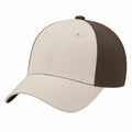 Gorra de Béisbol Clásica Bicolor Beige y Marrón