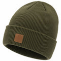 Gorro Beanie Clásico Verde Oliva Acanalado