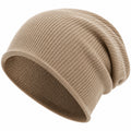 Gorro de Punto Holgado Beige Unisex
