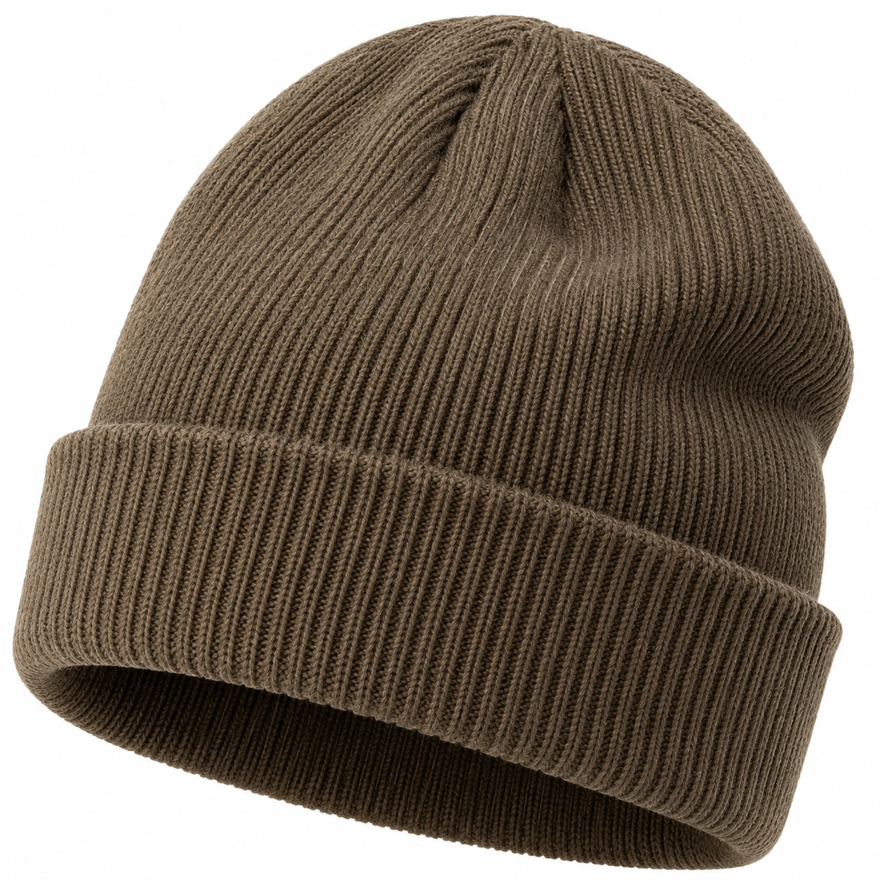 Gorro Unisex de Punto Grueso Marrón
