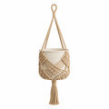Macetero Colgante Beige de Estilo Bohemio