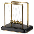 Péndulo de Newton Decorativo Dorado y Negro