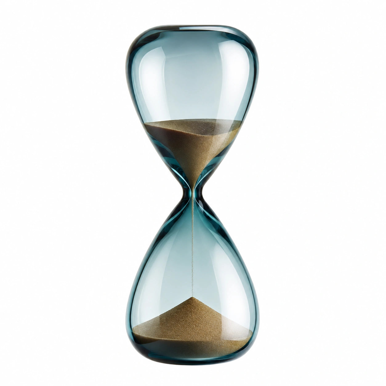 Reloj de Arena Azul con Arena Dorada, 60 Minutos, 18 cm Decorativo