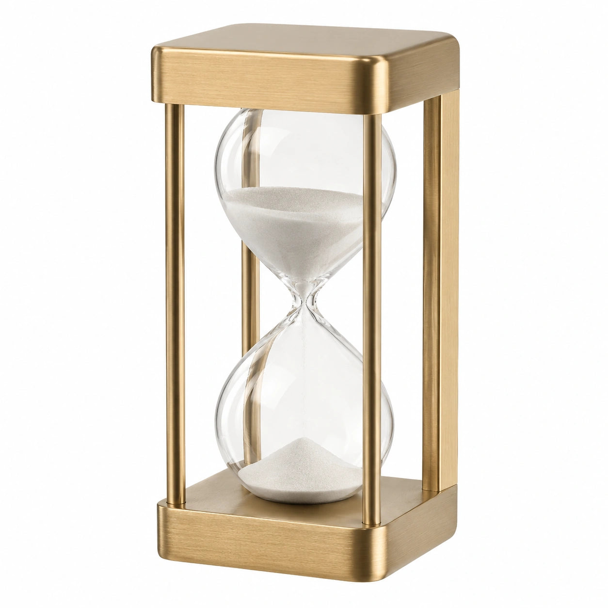 Reloj de Arena Decorativo de Metal Dorado 15 Minutos