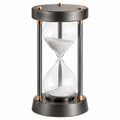 Reloj de Arena Decorativo 30 Minutos Negro y Dorado